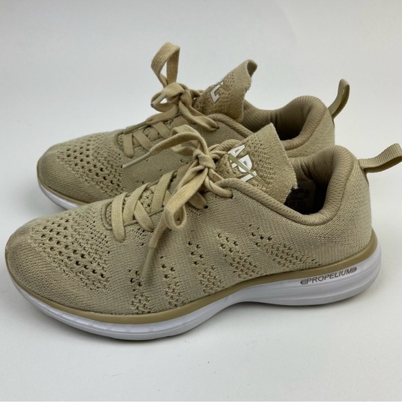 APL Women's TechLoom Pro Tan Lightweight Running Sneakers - Picture 2 of 5
